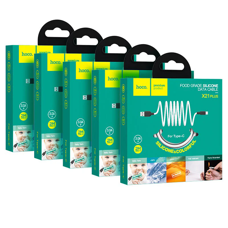 Cable Tipo C Silicon 2M Hoco X21+