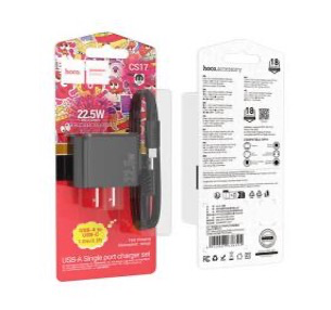 Cargador 22.5W USB-A + Cable Tipo C Hoco CS17