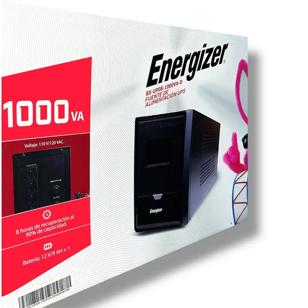UPS 1000VA 4 Tomas Energizer BXUP081000VAD