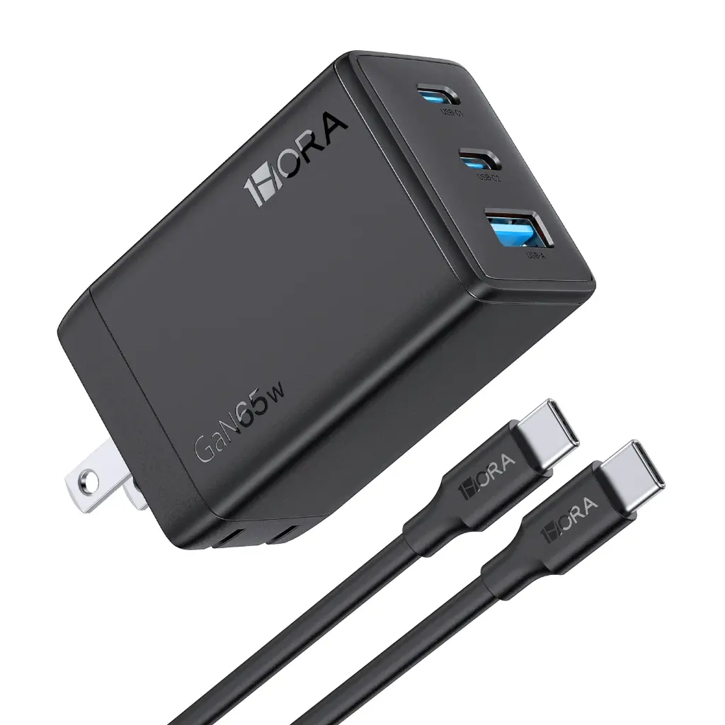 Cargador 65W USB-C + Cable Tipo C 1HORA GAR322