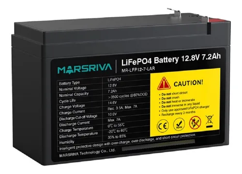 [UPS0025] Batería UPS Litio Marsriva 12.8V/7.2AH