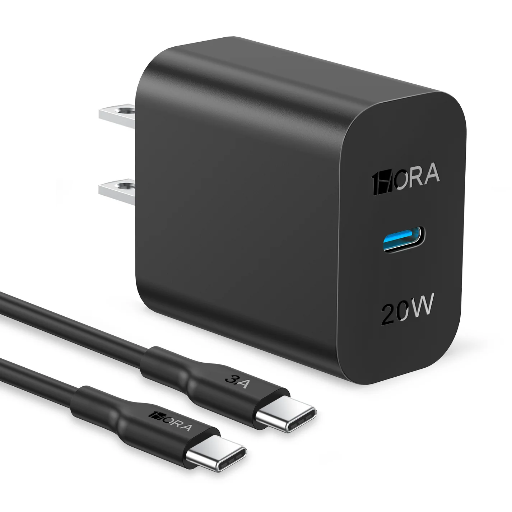 [CRG0020] Cargador 20W USB-C + Cable Tipo C 1HORA GAR153