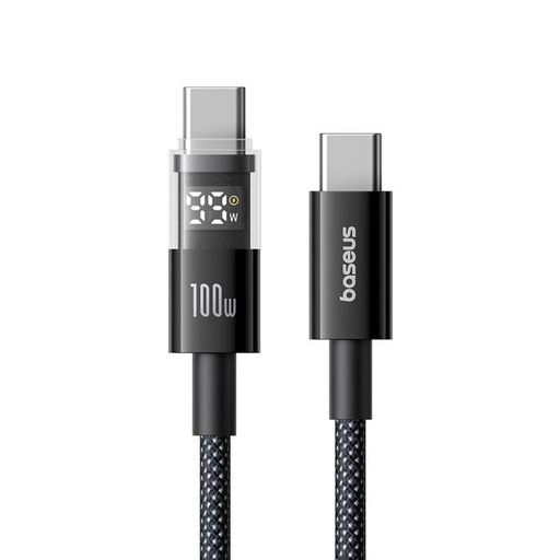 [CBL0020] Cable Tipo-C a Tipo-C 100W Carga Rapida 1M Display LED Baseus P10382702121-00