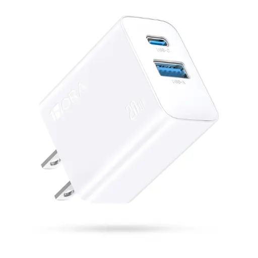[CRG0034] Cargador 20W USB-A USB-C 1HORA GAR161